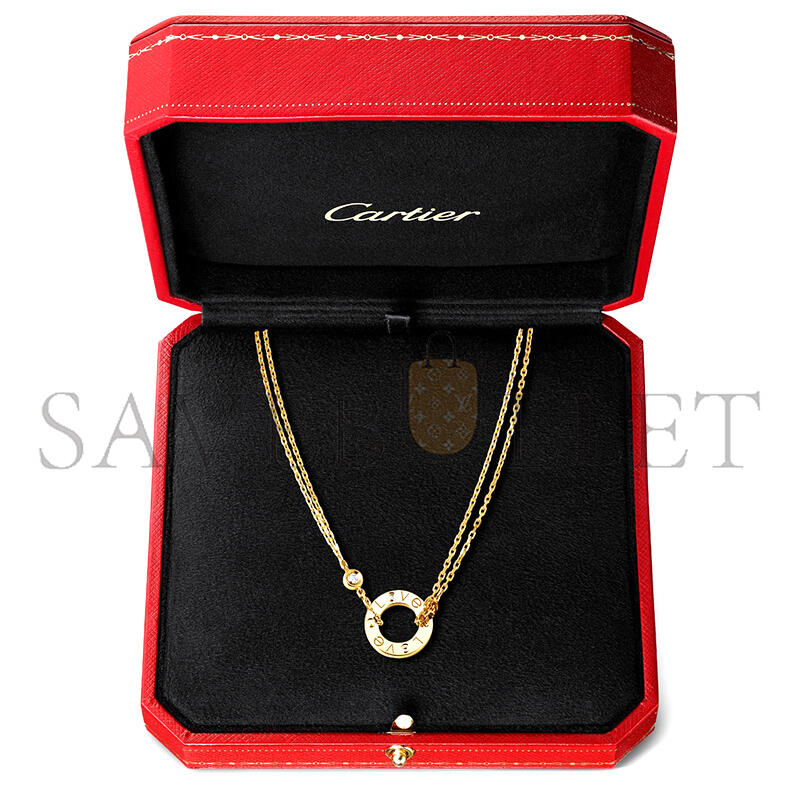 CARTIER LOVE NECKLACE, 2 DIAMONDS B7219500
